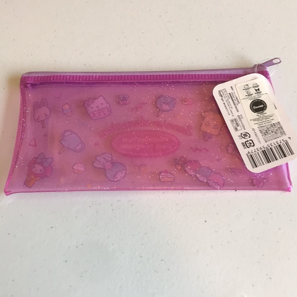 Sanrio Characters Glitter Pouch Pencil Case Makeup Bag - Picture 3 of 3